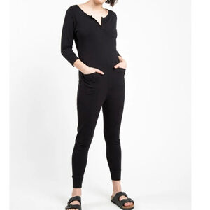 Smash + Tess Monday Romper in Midnight Black Size XS Loungewear Comfy Travel